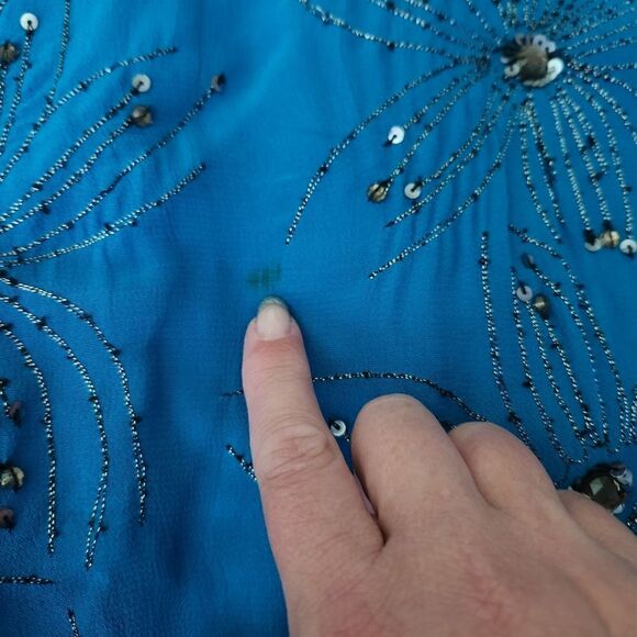 Chico's Womens Cherish Jacket Beaded Sequiened Lined Long Sleeve Size 2 - Picture 8 of 10